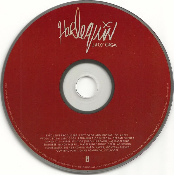 Lady Gaga Harlequin Cd3