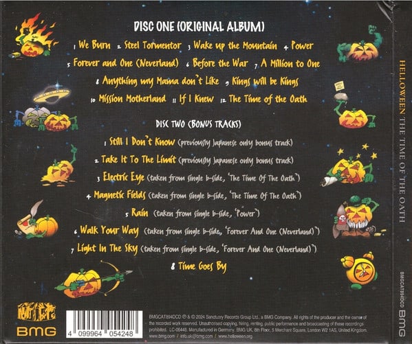 Helloween The Time of the Oath Cd3