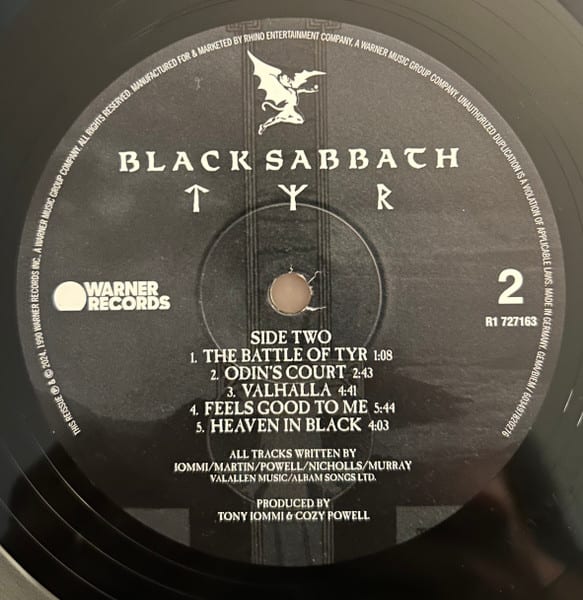 Black Sabbath Tyr Vinilo4