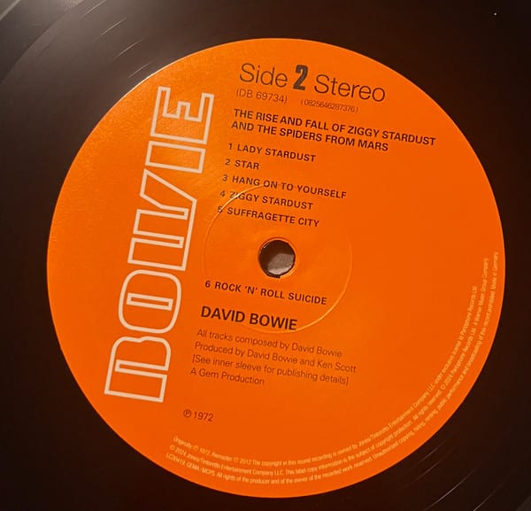 David Bowie The Rise And Fall Of Ziggy Stardust And The Spiders From Mars Vinilo4
