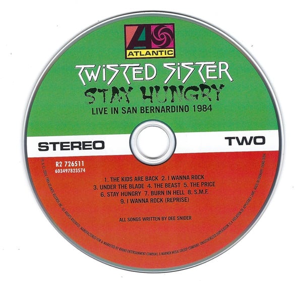Cd Twisted Sister Stay Hungry4