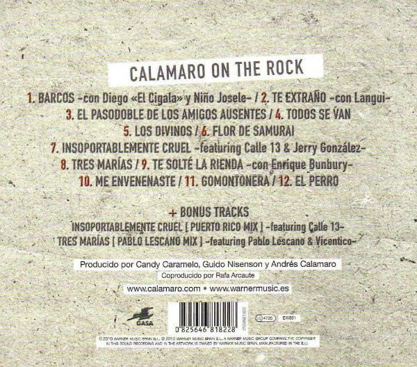 Andrés Calamaro On The Rock Cd2