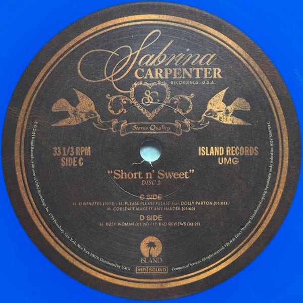 Sabrina Carpenter Short N' Sweet (Deluxe) Vinilo5