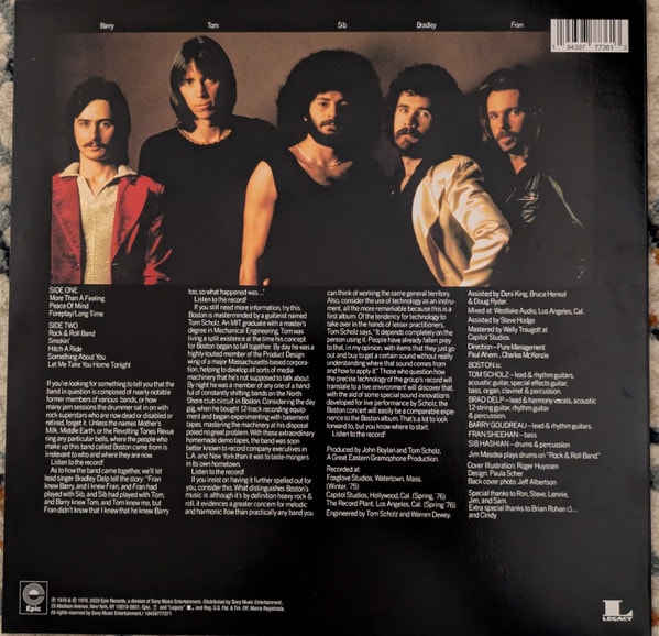 BOSTON BOSTON (150G/DL INSERT) Vinilo2