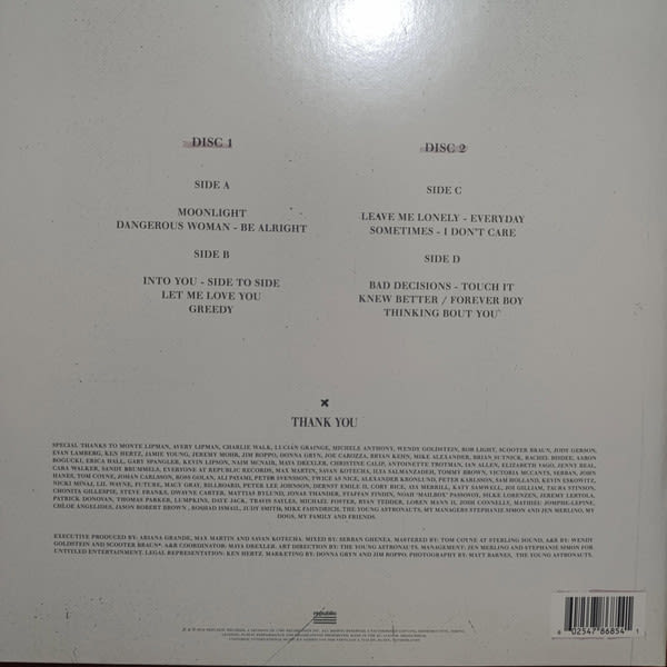 Ariana Grande Dangerous Woman Vinilo1