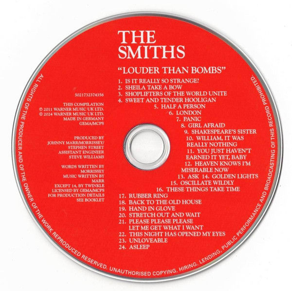 The Smiths Louder Than Bombs CD3
