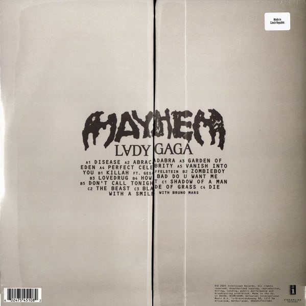 Lady Gaga Mayhem Vinilo2