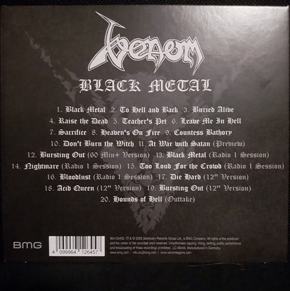Venom Black Metal Cd2
