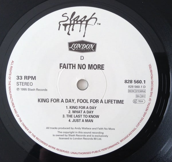 Faith No More King For Day Fool For A Lifetime Nuevo vinilo6