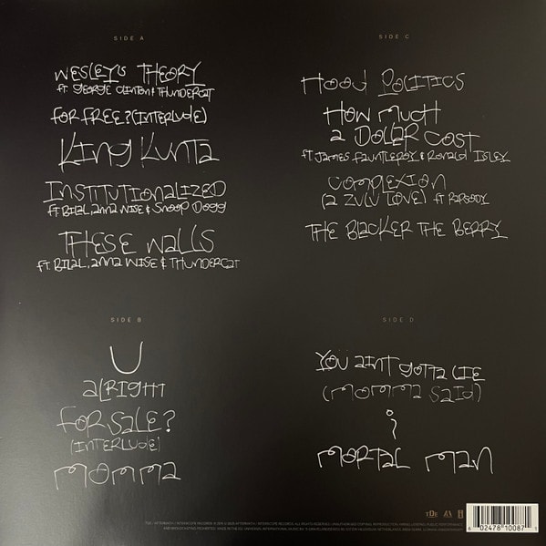 Kendrick Lamar To Pimp A Butterfly Vinilo2