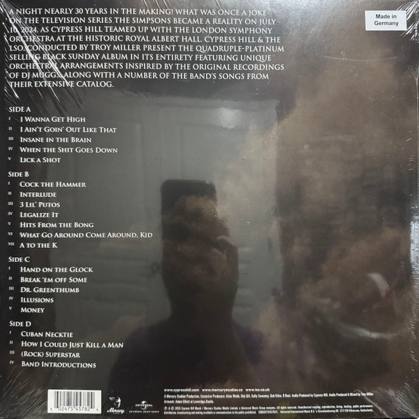 Cypress Hill, London Symphony Orchestra Black Sunday Live At The Royal Albert Hall Vinilo3