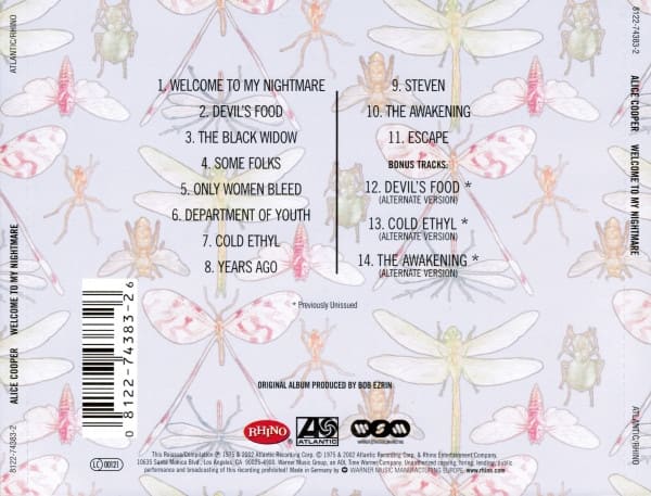 Alice Cooper Welcome To My Nightmare CD2