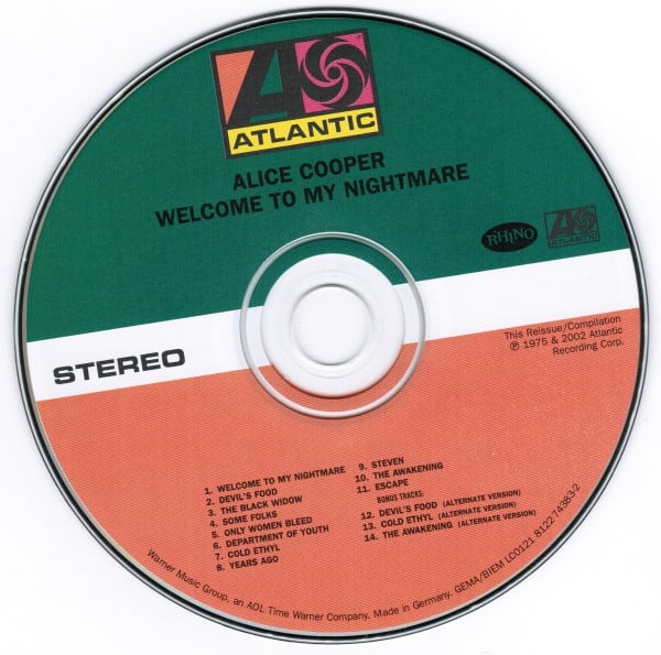 Alice Cooper Welcome To My Nightmare CD3