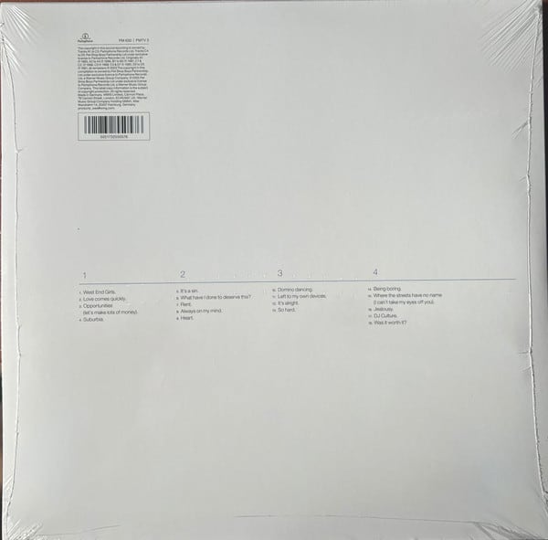 Pet Shop Boys Discography (The Complete Singles Collection 1985-1991) Vinilo1