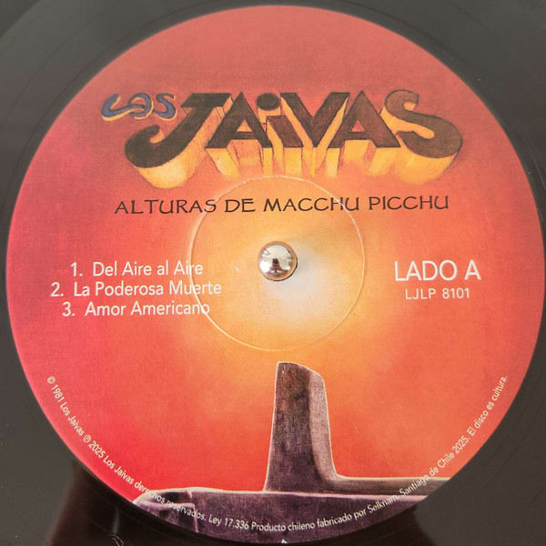 Los Jaivas Alturas Machu Picchu Vinilo3