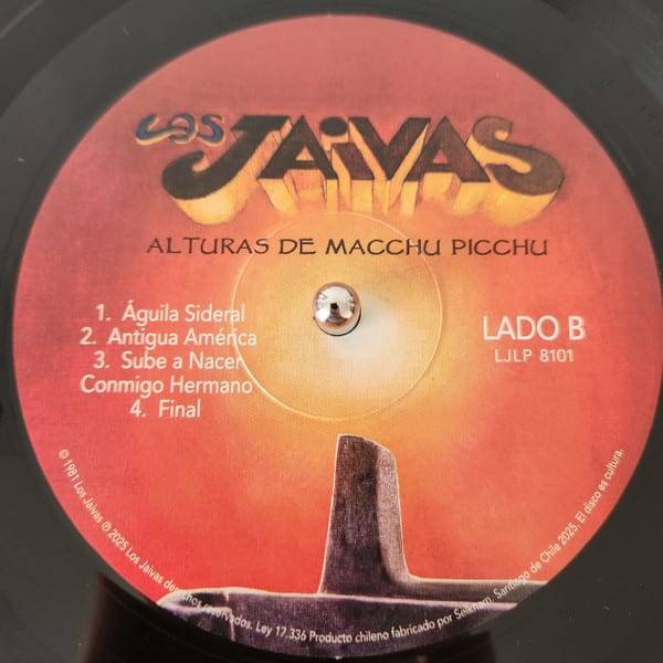 Los Jaivas Alturas Machu Picchu Vinilo4