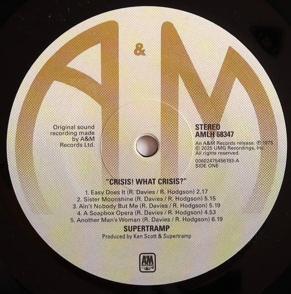 Supertramp Crisis? What Crisis? Vinilo5