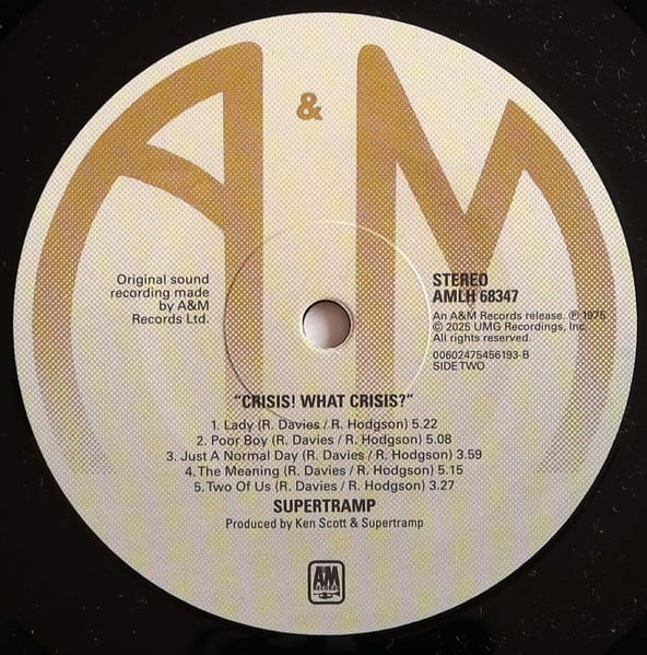 Supertramp Crisis? What Crisis? Vinilo4