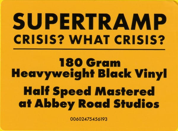 Supertramp Crisis? What Crisis? Vinilo3