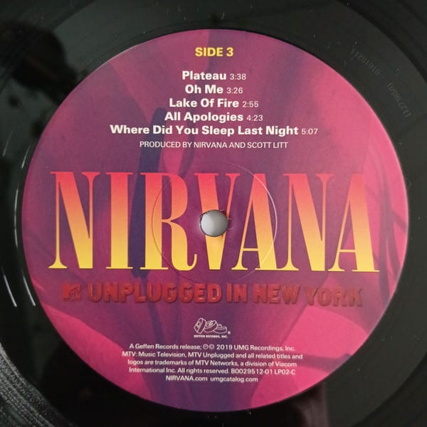 Nirvana Mtv Unplugged Doble 2 Lp Vinilo5