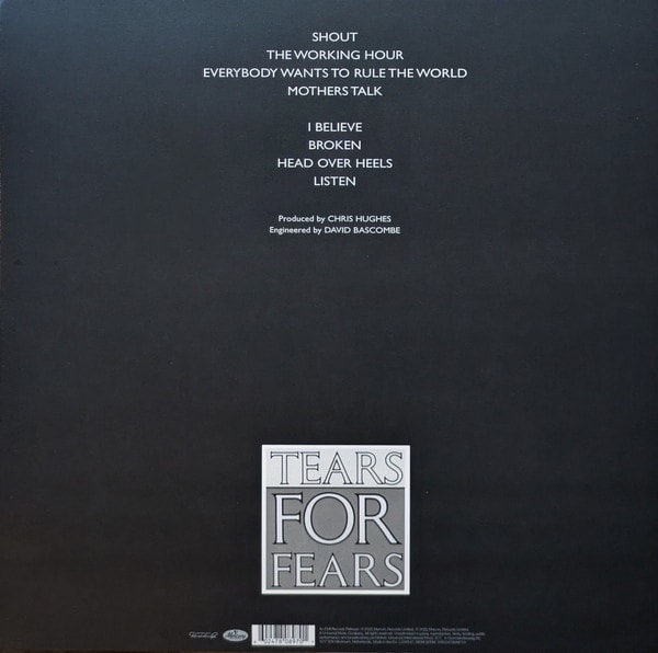Tears For Fears Songs From The Big Chair Vinyl3
