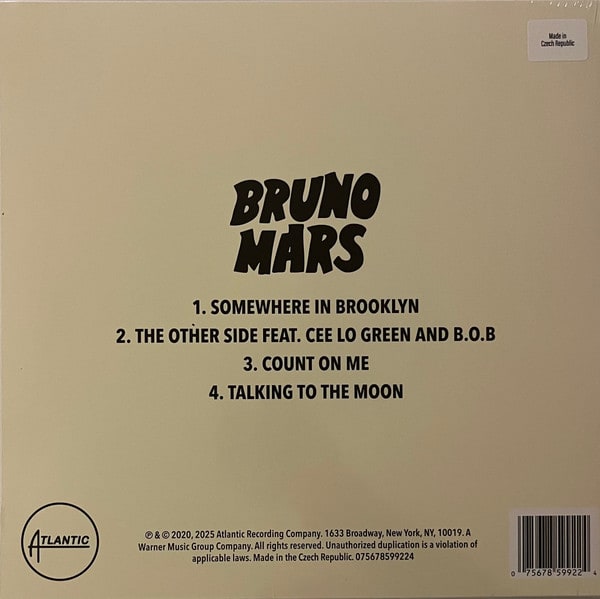 Bruno Mars It's Better If You Don't Understand Vinilo 10´2