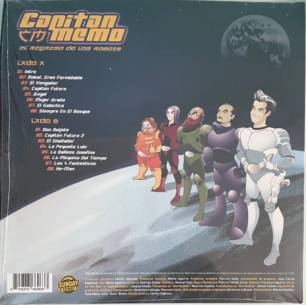 Capitán Memo El Regreso de Los Robots Vinilo2
