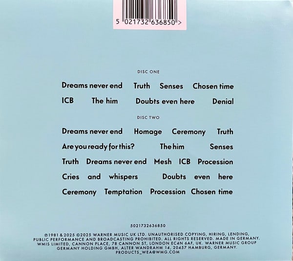 Cd New Order Movement2