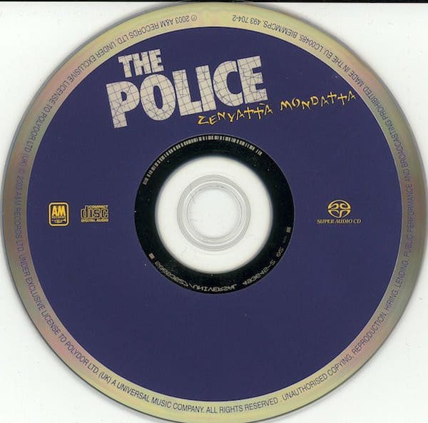 The Police Zenyatta Mondatta Cd3