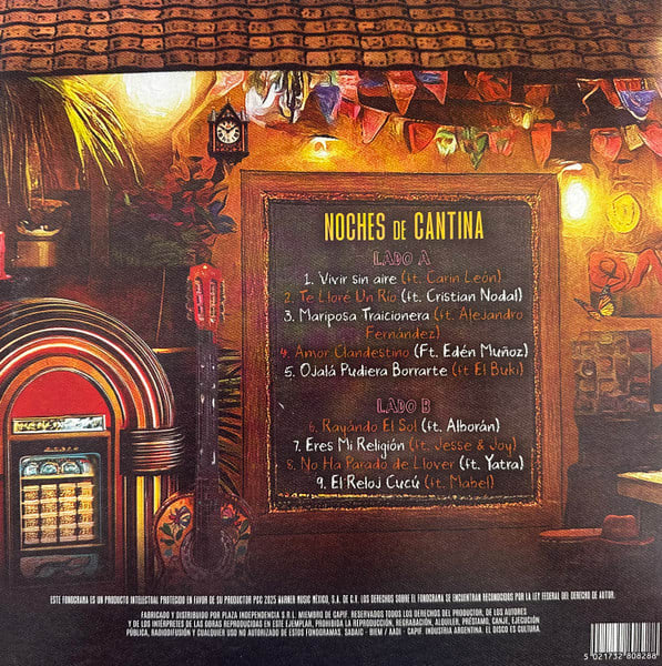 Mana Noches De Cantina Vinilo2