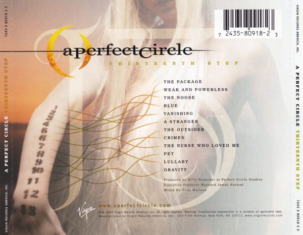 A Perfect Circle Thirteenth Step CD1