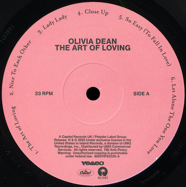 Olivia Dean The Art Of Loving Vinilo3