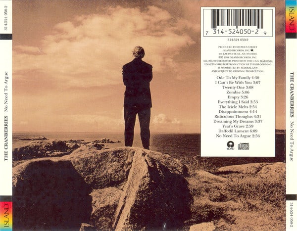 The Cranberries No Need To Argue Vinilo2