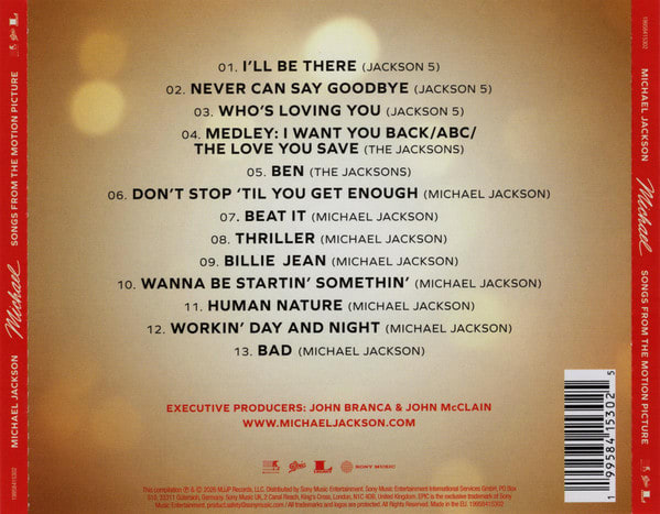 Michael Jackson Michael (Songs From The Motion Picture) CD1