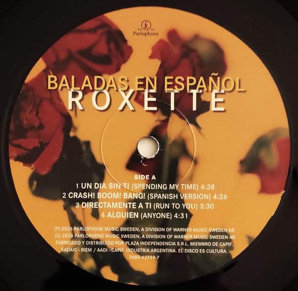 Vinilo Roxette Baladas En Español4