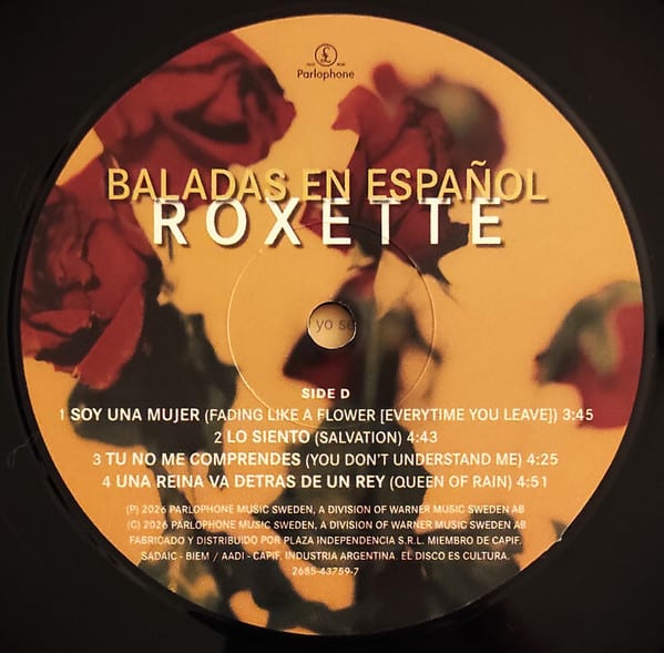 Vinilo Roxette Baladas En Español3