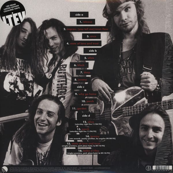Pearl Jam The Broadcasts 1992 Vinilo2