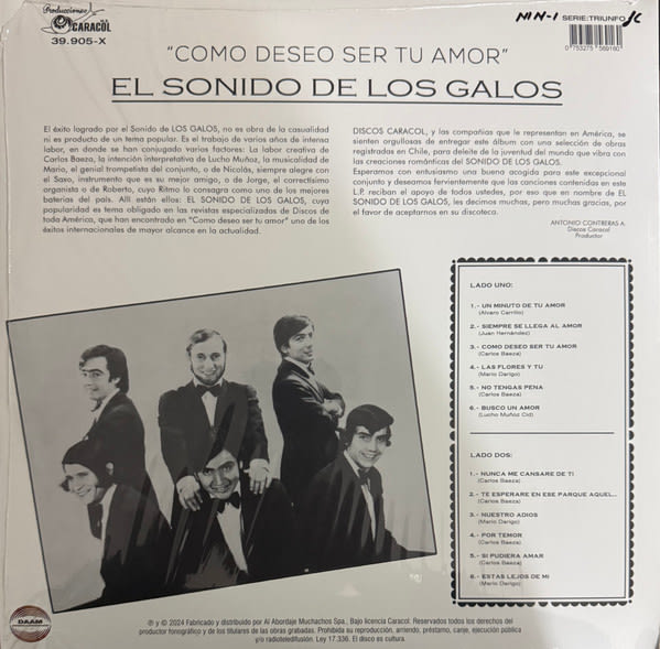 Los Galos Como Deseo Ser Tu Amor Vinilo2