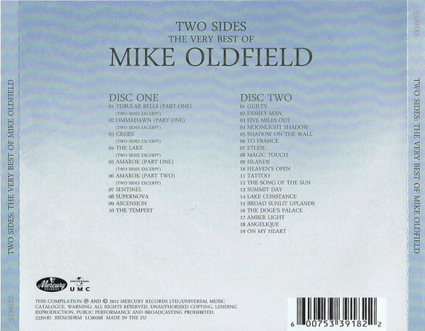 Mike Oldfield Two Sides: The Very Best Of Mike Oldfield Cd2