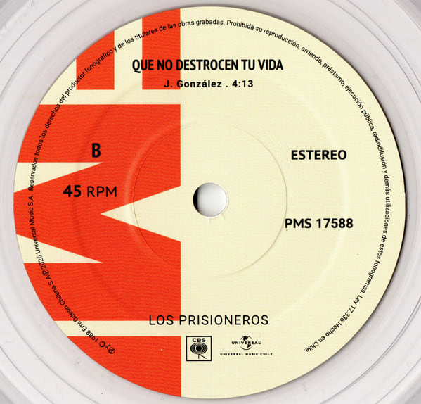 LOS PRISIONEROS WE ARE SUDAMERICAN ROCKERS (7 PULGADAS) VINILO4