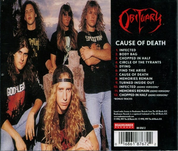 Obituary Cause Of Death CD1