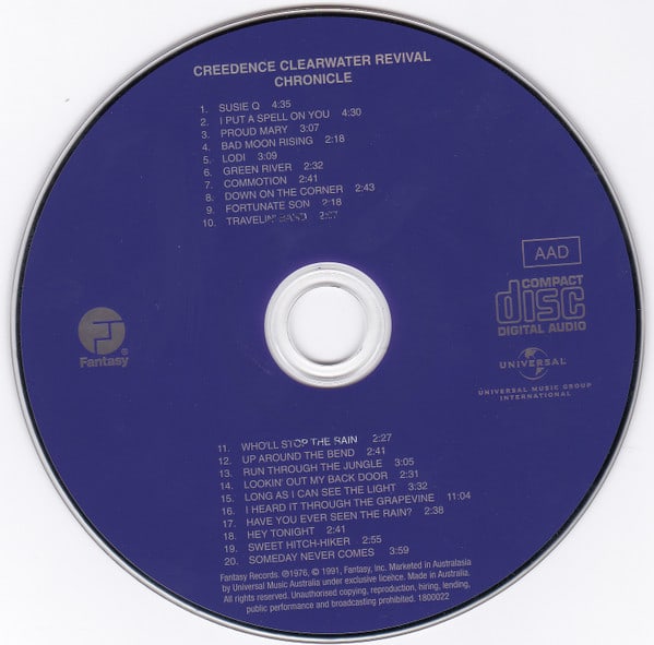 Creedence Clearwater Revival Chronicle The 20 Greatest Cd3