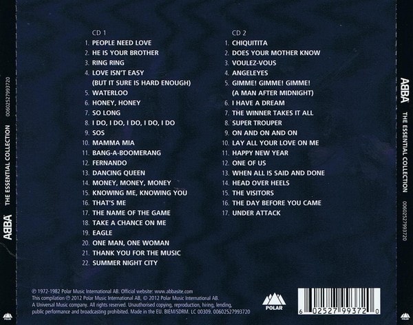 ABBA The Essential Collection Cd2