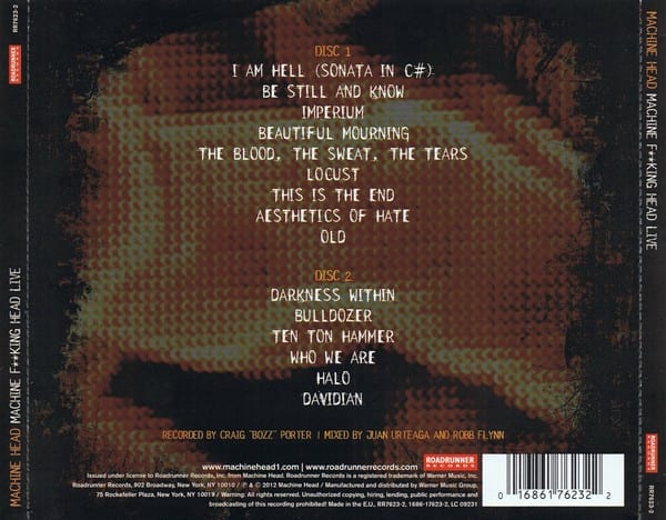 Machine Head Machine F**king Head Live CD2