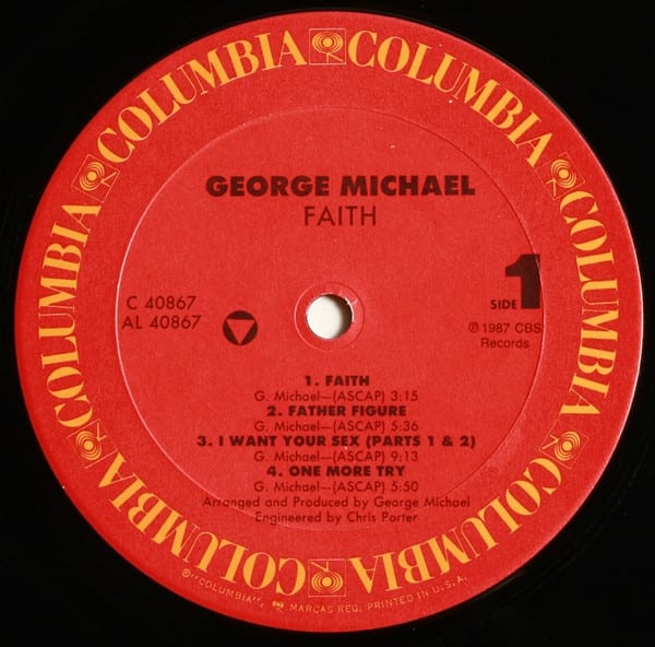 George Michael Faith Vinilo3