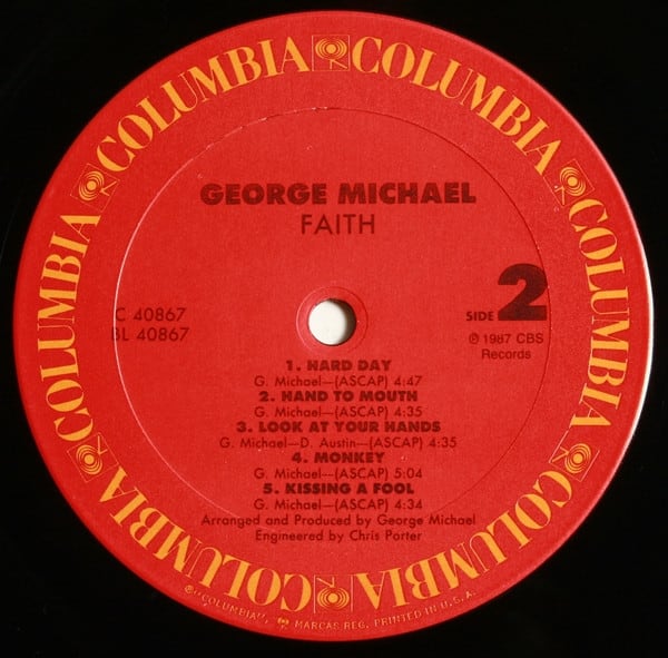 George Michael Faith Vinilo4