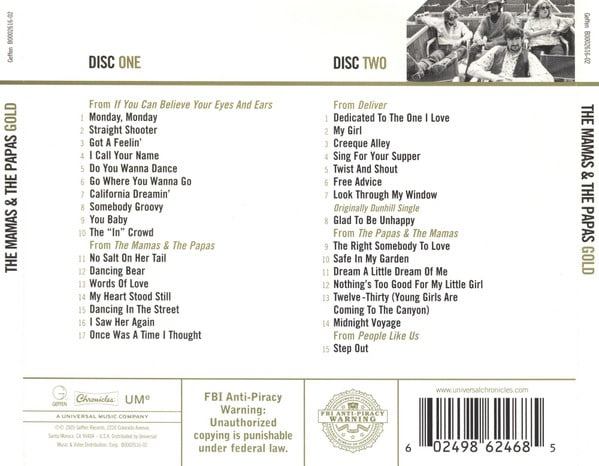 The Mamas & The Papas Gold Cd2