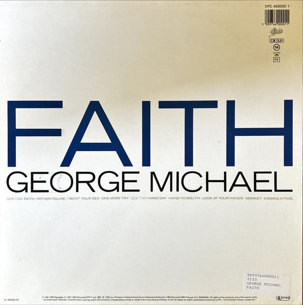 George Michael Faith (red/black) Vinilo2