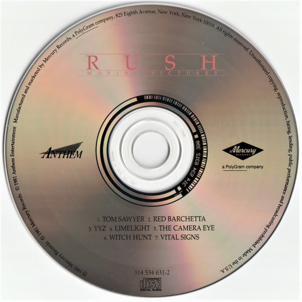 Rush Moving Pictures Cd3