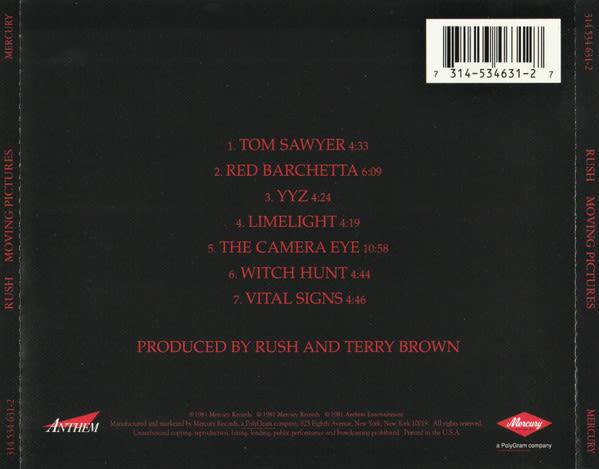 Rush Moving Pictures Cd2